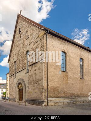 Vue extérieure de l'église luthérienne Saint Augustinkirche, Schwaibisch Gmuend, Bade-Wurtemberg, Allemagne, Europe Banque D'Images