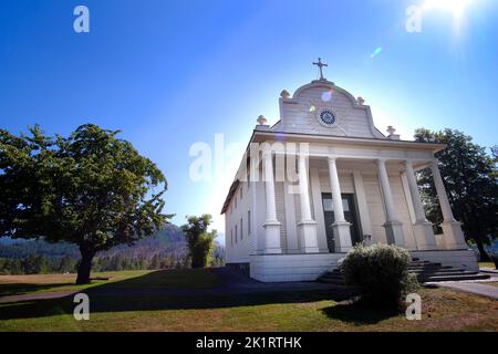 Ancienne église de mission Cataldo de l'Idaho structure de bâtiment dans le nord de l'Idaho Banque D'Images