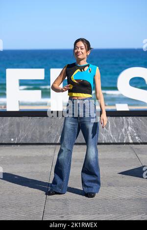 Donostia / San Sebastian. Espagne. 20220920, Anna Castillo a assisté à 'Easy (Facil)' Photocall pendant le Festival International du film de San Sebastian 70th au Palais Kursaal sur 20 septembre 2022 à Donostia / San Sebastian, Espagne Banque D'Images