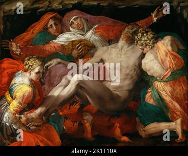 Pietà. Musée : Musée du Louvre, Paris. Auteur: ROSSO FIORENTINO. Banque D'Images
