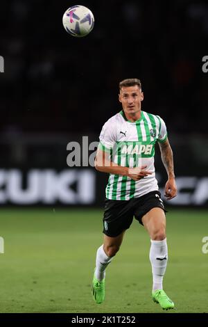 Turin, Italie, 17th septembre 2022. Andrea Pinamonti de l'US Sassuolo pendant le match de la série A au Stadio Grande Torino, Turin. Le crédit photo devrait se lire: Jonathan Moscrop / Sportimage Banque D'Images