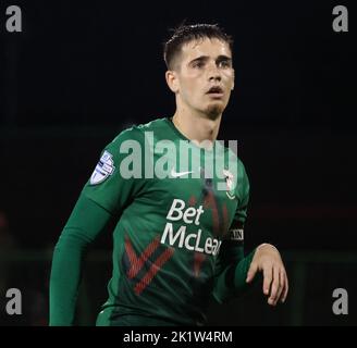 The Oval, Belfast, Irlande du Nord, Royaume-Uni. 06 septembre 2022. Toals County Antrim Shield – Glentoran 1 Lisburn Distillery 0. Footballeur de la Ligue irlandaise, joueur de Glentoran Jay Donnelly (9) en action. Banque D'Images