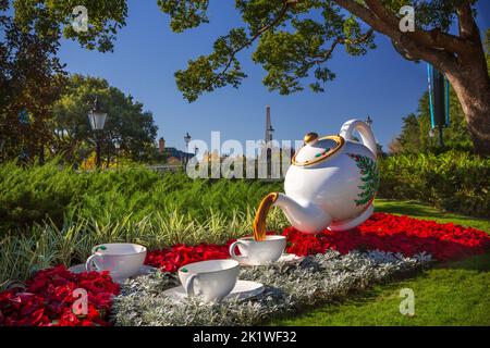 Exposition de Grande-Bretagne à Epcot Center, Orlando, Floride, États-Unis. Banque D'Images