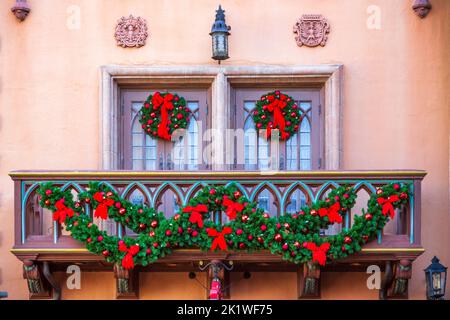Le pavillon allemand à Epcot Center, Orlando, Floride, États-Unis. Banque D'Images