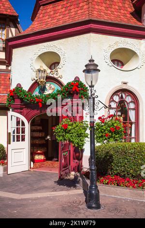 Le pavillon allemand à Epcot Center, Orlando, Floride, États-Unis. Banque D'Images