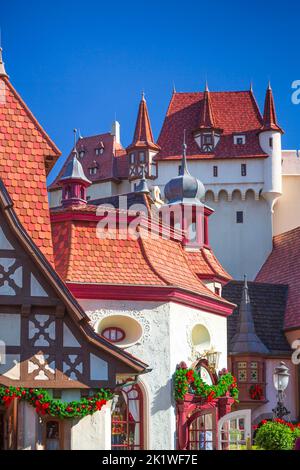 Le pavillon allemand à Epcot Center, Orlando, Floride, États-Unis. Banque D'Images