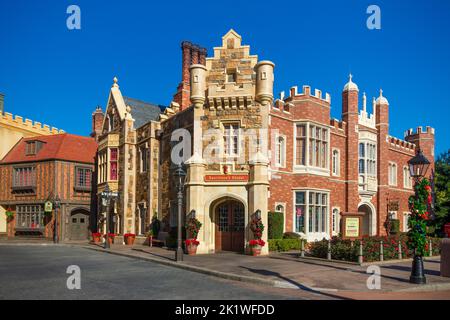 Exposition de Grande-Bretagne à Epcot Center, Orlando, Floride, États-Unis. Banque D'Images