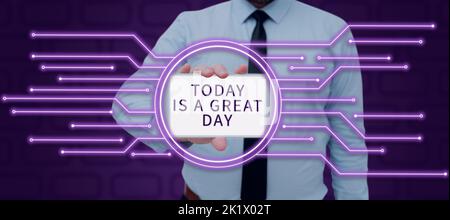 Légende de texte présentant Gear Up, texte écrit sur apprécier le moment grand temps s'amuser Banque D'Images