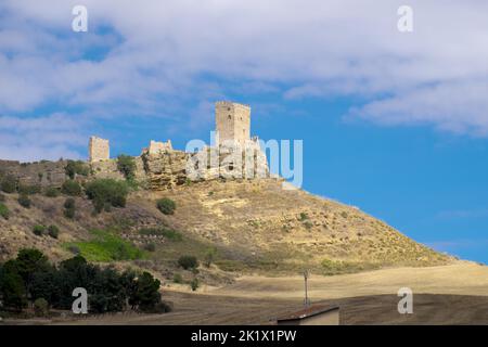 Château de Cefalà Diana en Sicile, Italie Banque D'Images