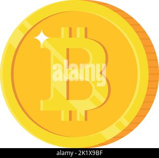 Icône Bitcoin. Illustration moderne de la conception plate. Illustration de Vecteur
