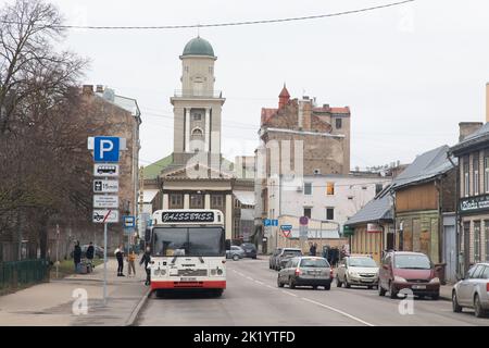 Rga, Latvia -  January 2, 2019: Jewish memorial in Riga moscow district, near Stalin's birthday cake building. Stock Photo