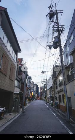 Rues de Kyoto - la capitale historique du Japon Banque D'Images