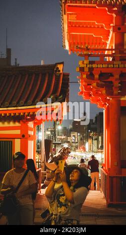 Rues de Kyoto - la capitale historique du Japon Banque D'Images