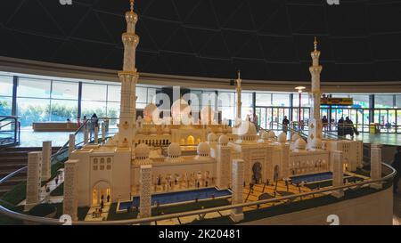 Scène de Legoland, Dubaï, Émirats arabes Unis Banque D'Images