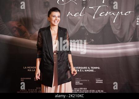Naples, Italie. 20th septembre 2022. La présentation à la presse du film "quel posto nel tempo" a eu lieu à Naples au cinéma Modernissimo le jour de la maladie d'Alzheimer avec Leo Gullotta avec le réalisateur Giuseppe Alessio Nuzzo et Giovanna Rei, Tina Femiano et Gigi Savoia (photo de Sonia Brandolone/Pacific Press) Crédit : Pacific Press Media production Corp./Alay Live News Banque D'Images