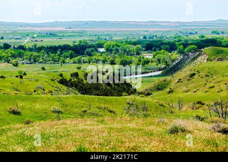 Sharpshooter's Ridge ; Monument national du champ de bataille de Little Bighorn ; Montana ; États-Unis Banque D'Images