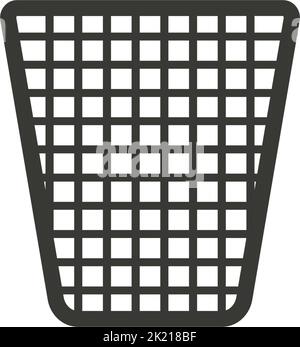 illustration du logo vectoriel de l'icône de corbeille Illustration de Vecteur