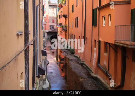 Canal de Bologne Italie Banque D'Images