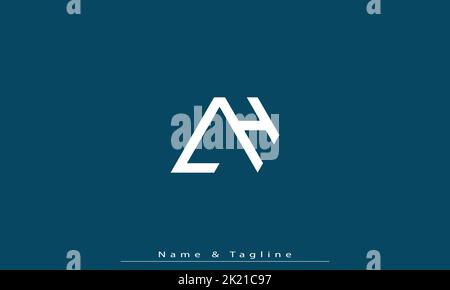 Lettres de l'alphabet initiales Monogram logo LH , HL Illustration de Vecteur