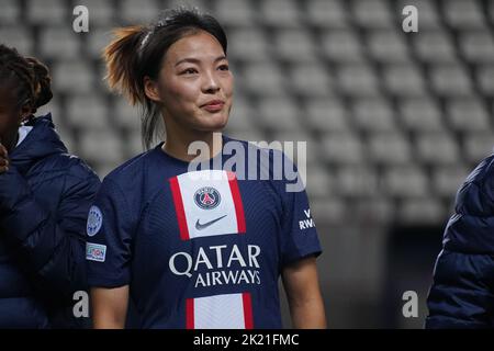 Li Mengwen during the match between PSG vs BK Häcken, at the Parc des Princes, September 21, 2022 Stock Photo