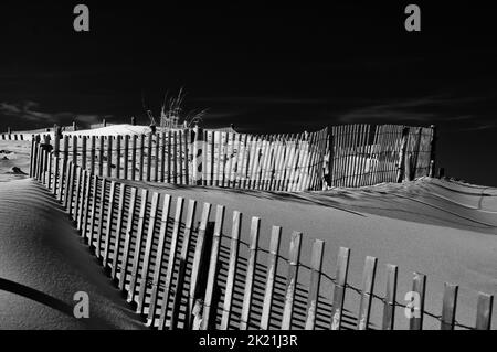 Soirée d'hiver au parc national de Cape Henloopen, Delaware, États-Unis, Delaware Banque D'Images
