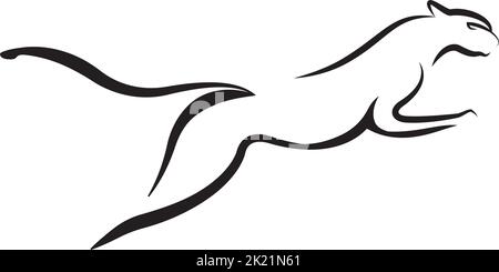 Puma Logo design vector illustration design template Illustration de Vecteur