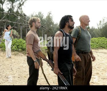 YUNJIN KIM, Dominic Monaghan, NAVEEN ANDREWS, Terry O'Quinn, LOST : Saison 3, 2006 Banque D'Images