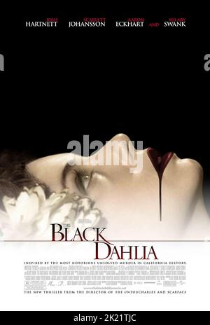 L'AFFICHE DE FILM, LE DAHLIA NOIR, 2006 Banque D'Images