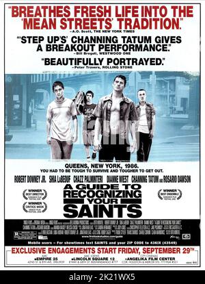 SHIA LABEOUF, ADAM SCARIMBOLO, Channing Tatum, MARTIN COMPSTON AFFICHE, UN GUIDE POUR LA RECONNAISSANCE DE VOS SAINTS, 2006 Banque D'Images
