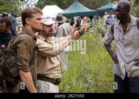 LEONARDO DICAPRIO, EDWARD ZWICK, Djimon Hounsou, Blood Diamond, 2006 Banque D'Images