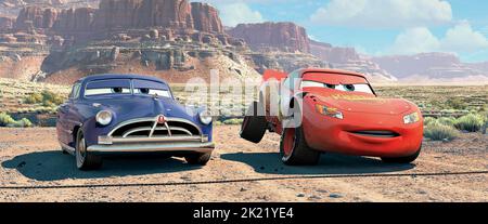 DOC HUDSON, LIGHTNING MCQUEEN, voitures, 2006 Banque D'Images