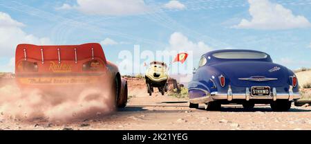 LIGHTNING MCQUEEN, DOC HUDSON, voitures, 2006 Banque D'Images