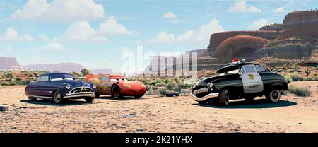 DOC HUDSON, LIGHTNING MCQUEEN, voitures, de shérif, 2006 Banque D'Images