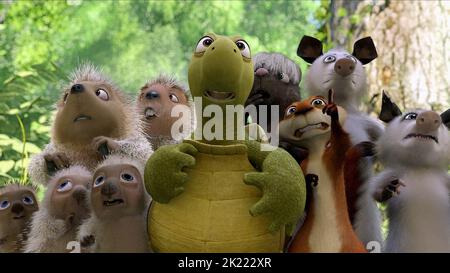 PENELOPE, LOU, VERNE, STELLA, HAMMY, Ozzie, Heather, par-dessus la haie, 2006 Banque D'Images