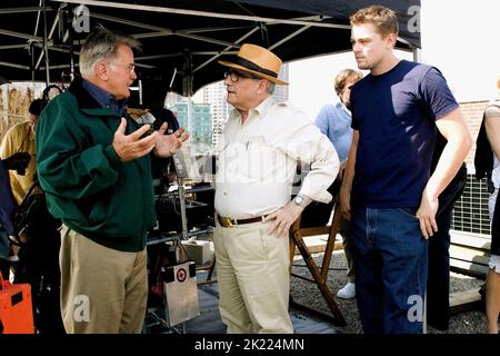 MARTIN SHEEN, MARTIN SCORSESE, leonardo dicaprio, LES INFILTRÉS, 2006 Banque D'Images