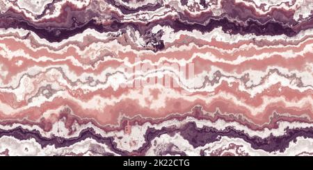 Seamless agate gem stone background texture. A beautiful tileable cut mineral marble pattern horizontal slice in boho vintage peach and pink.  A high Stock Photo