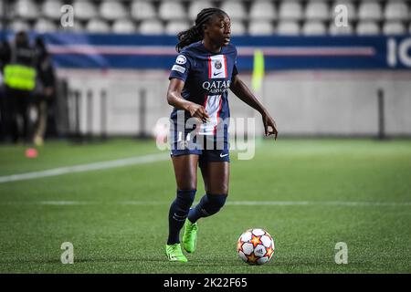 Paris, France - 21 septembre 2022, Kadidiatou DIANI du PSG lors de la Ligue des champions de l'UEFA, match de football entre Paris Saint-Germain et BK Hacken sur 21 septembre 2022 au stade Jean Bouin à Paris, France - photo: Matthieu Mirville/DPPI/LiveMedia Banque D'Images