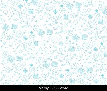 sneakers de type médical case calendrier seringue pomme Illustration de Vecteur
