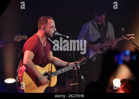 Paris, France, 21 septembre 2022. Le chanteur anglais James Morrison se présente en direct sur scène au théâtre Trianon à Paris, en France, sur 21 septembre 2022. Photo de Christophe Meng/ABACAPRESS.COM Banque D'Images