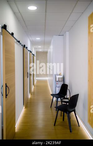 Interior of corridor in beauty clinic Stock Photo