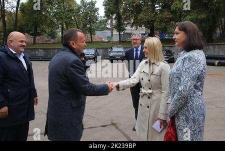 Non exclusif: KIEV, UKRAINE - 20 SEPTEMBRE 2022 - Ambassadeur extraordinaire et plénipotentiaire des États-Unis d'Amérique en Ukraine Bridget A. Banque D'Images