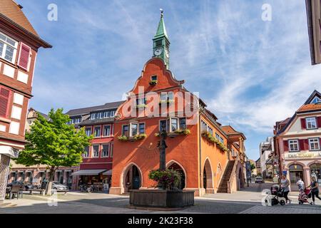 DAS alte Rathaus in Lahr/Schwarzwald, Bade-Wurtemberg, Allemagne | l'ancien hôtel de ville de Lahr, Forêt-Noire, Bade-Wurtemberg, Allemagne Banque D'Images