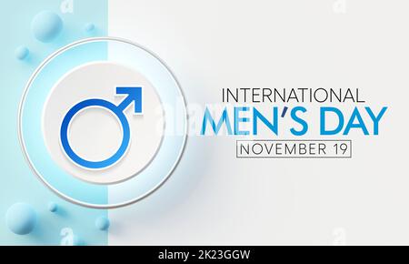 La Journée internationale de l'Homme (IMD) est observée chaque année sur 19 novembre Banque D'Images