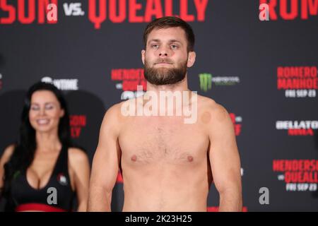 Dublin, Irlande. 22nd septembre 2022. #3-Mads Burnell (16-4) pèse à 145,8 lbs crédit: DC PIX crédit: DaN Cooke/Alay Live News Banque D'Images