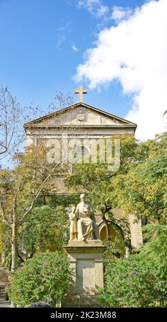 Eglise de Sant Martí dans le quartier El Clot, Barcelone, Catalogne, Espagne, Europe Banque D'Images