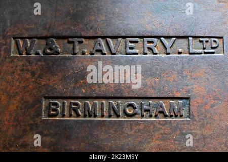 WT Avery Ltd, Birmingham - appareil de pesage Banque D'Images