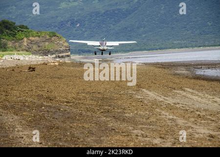 Transport aérien du parc national de Katmai à Homer, Alaska Banque D'Images