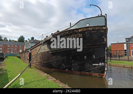 Imperial Chemical Industries, ici Cuddington Boat, construit en 1948 par Yarwood, W J & Sons Ltd, Northwich Banque D'Images