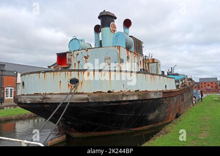 Imperial Chemical Industries, ici Cuddington Boat, construit en 1948 par Yarwood, W J & Sons Ltd, Northwich Banque D'Images