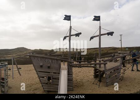 Sylt, Allemagne -13 mars 2020: Au bar de la plage Sansibar, Kampen, Sylt, Frise du Nord, Schleswig-Holstein, Allemagne, Europe Banque D'Images